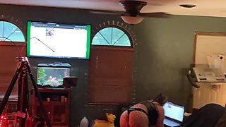 Wife pounding her husband with her strap on again.