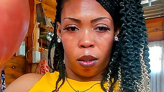 Foot Fetish, Toes Close-up, Black Mistress Jerk off Instructions Count-down, Big Ass Clapping and Twerking...