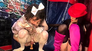 Beautiful horny brunette toys masturbation sh