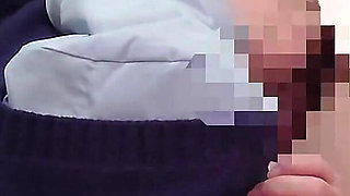 My Pussy Was Tingling, so I Got on Top and Put My Dick in Myself. Creampie While Wearing a Schoolgirl Uniform. Amateur.