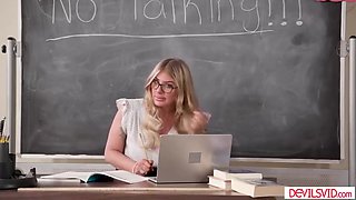 Craving For Students 18+ Bbc With Blonde Teacher And Lolly Dames