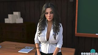 Lust Academy #97 - Hot Teen Brunette with Big Tits & Thick Ass - Sexy Legs & Wet Pussy