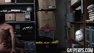 Young latino hunk cums after riding raw police BBC