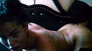 Brunette big boobs takes it also anal