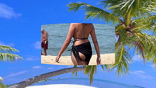 Young Asian Beach Model Gladly Poses and Needs a Good Fuck