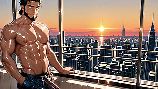 Ai Generated Intense Muscle Men