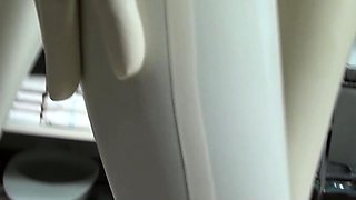 Solo fetish hoe toys her pussy with cucumber and loves it