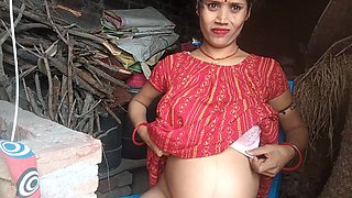 The Bihari Girl Went the Roof and Was Pressing Something and Fingrring Her Pussy