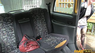 Faux taxi - strenuous anal squirt cum inside left usa lost for words