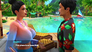 I Spend Vacation with My Land Lady 3D Gameplay
