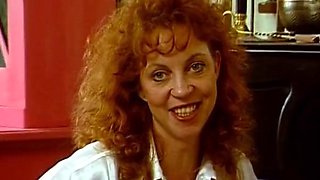 Ginger German MILF stuffs her ass and cunt with dildo