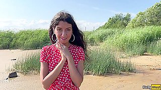 Took Out A Cute Stepsister To Nature To Cum In Her Pussy - Katty West