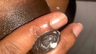 Closeup Squeezing Milking My Big Boobs