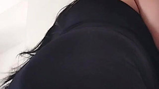 Hot BBW Stepmom, Solo Fans in Slow Motion, in the Kitchen with Dress