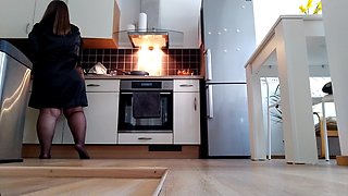 Sex with Mother-in-law in the Kitchen