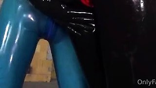 LatexDesire - Horny rubber doll used in a lost place