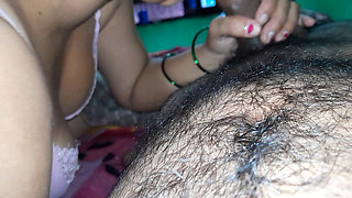 Indian wife cumshot with blowjob