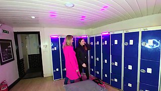 Kimberly and Melody -squirting Locker Room Lesbians