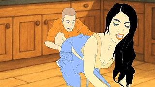 SEXY LATINA PLUMBER HAS HER PIPES PROBED BY BIG DICK CLIENT