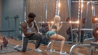 Emma Episode 3: I'm an Unfaithful Slut, Cuckolding My Husband at the Gym with a Monster BBC - Dobermanstudio