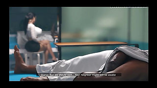 He fuck big tits doctor and cum inside her