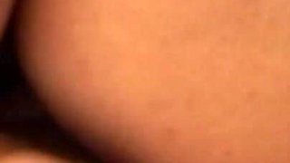 Hot brunette gets fucked by two cocks