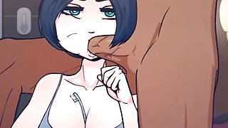 Quick Blowjob While Brushing Her Teeth - Time Stopped - Uncensored