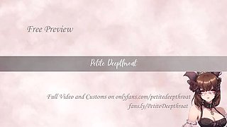 Petite Nerdy Teen Deepthroat POV - Cum in Mouth Swallow