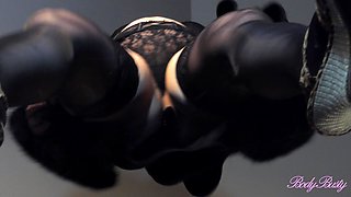 Black Stockings for Stepmom on the Table