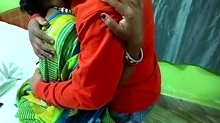 Indian Bhabhi Rakhi Hot Boob Press and Masti by Brother in Law While Doing Office Work at Home