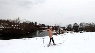 Nude Skiing Solo Female With Tattoos