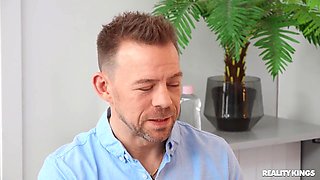 Marilyn Crystal's Intense Office Anal Play with Euro Fire