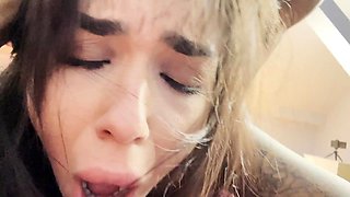 Barely legal teen Black Angel gets blacked raw by Darrell