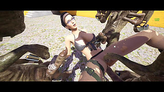 Alyx Vance Takes Monster Dick - Half Life Animation