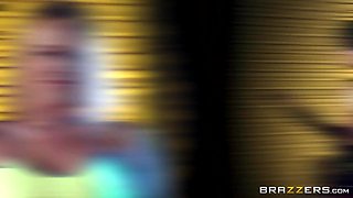 Rowdy Armbar Goes Too Far With Krissy Lynn, Mickey Mod - Brazzers