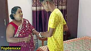 Desi Bhabhi Real Homemade Sex with Clear Bangla Talking