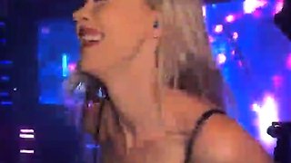 Big Boobed Blonde Masturbates With A Dildo In The Bathroom