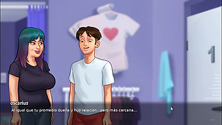 Stepmom in love doing oral sex in the car