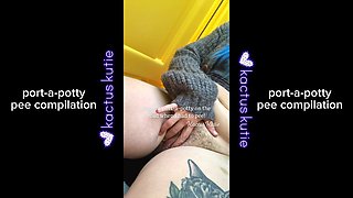 Port-a-potty Pee Compilation