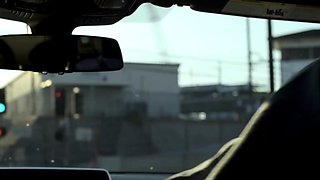 Petite Avery Black Blows BBC In The Car Before Start