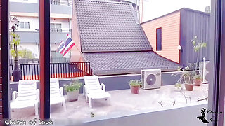 Beautiful Thai girl fucked Her boyfriend's friend in her bedroom.