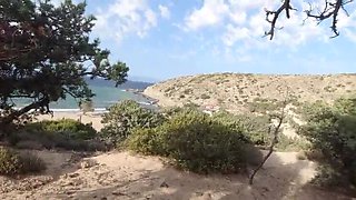 Hot Latina MILF Roseshygirl Gives Epic Blowjob & Fuck on Public Beach - Deep Throat Action!