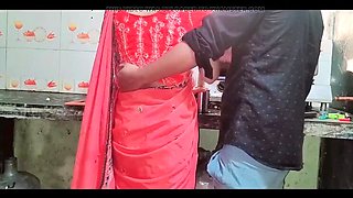 Desi Bhabhi Gets Fucked Hard in the Kitchen - Hot Indian Sex in Saree