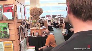 Redheaded Bookworm Gets Humiliated And Fucked In A Bookstore - Kink