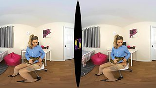 Home Work - Big Tits Schoolgirl Sex Striptease - Sexlikereal