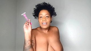Slut Shaves Her Nappy Fucking Hair Bald