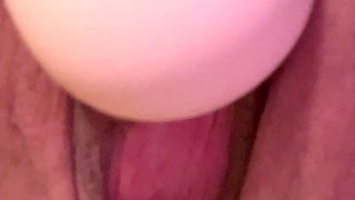 Whore’s Loose Blown Out Cunt with Huge Plug in Her Used Asshole