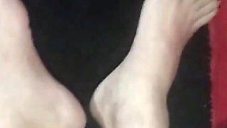 Worshiping Feet and Suckling a Crossdresser