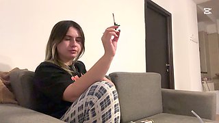 Farting and Smoking on Couch