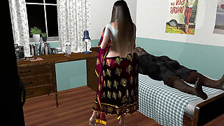 Pregnant Savita Bahu and Big Black Sasur in Breast Milk Fetish Part-1